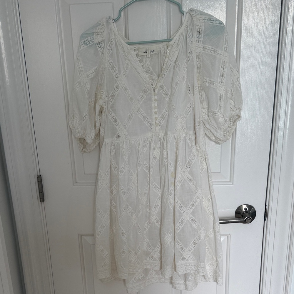 The Grear lace mini in Cream size 0